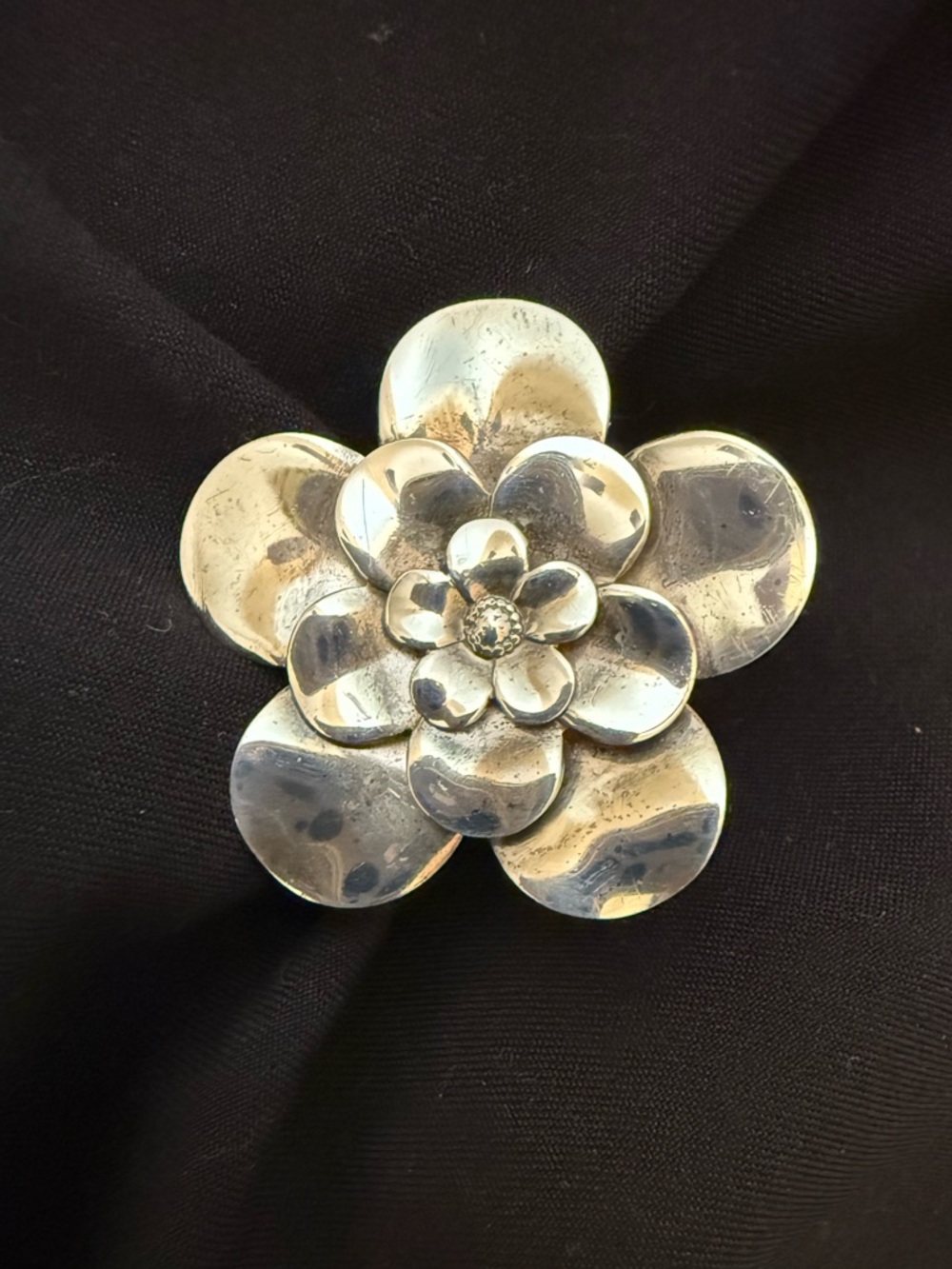 FLOWER RING size 6 Paola Valentini Italy 925 STERLING SILVER - Picture 2 of 5